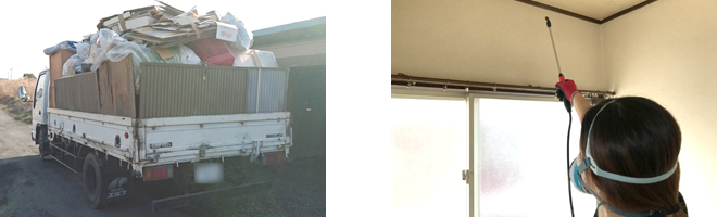 ご本人様入院中に不用品処分+消臭・殺菌